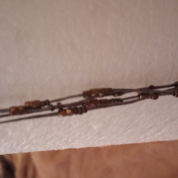 🥰3/$25 NWOT FREE PEOPLE Long gorgeous triple  strand necklace. - Picture 3 of 5